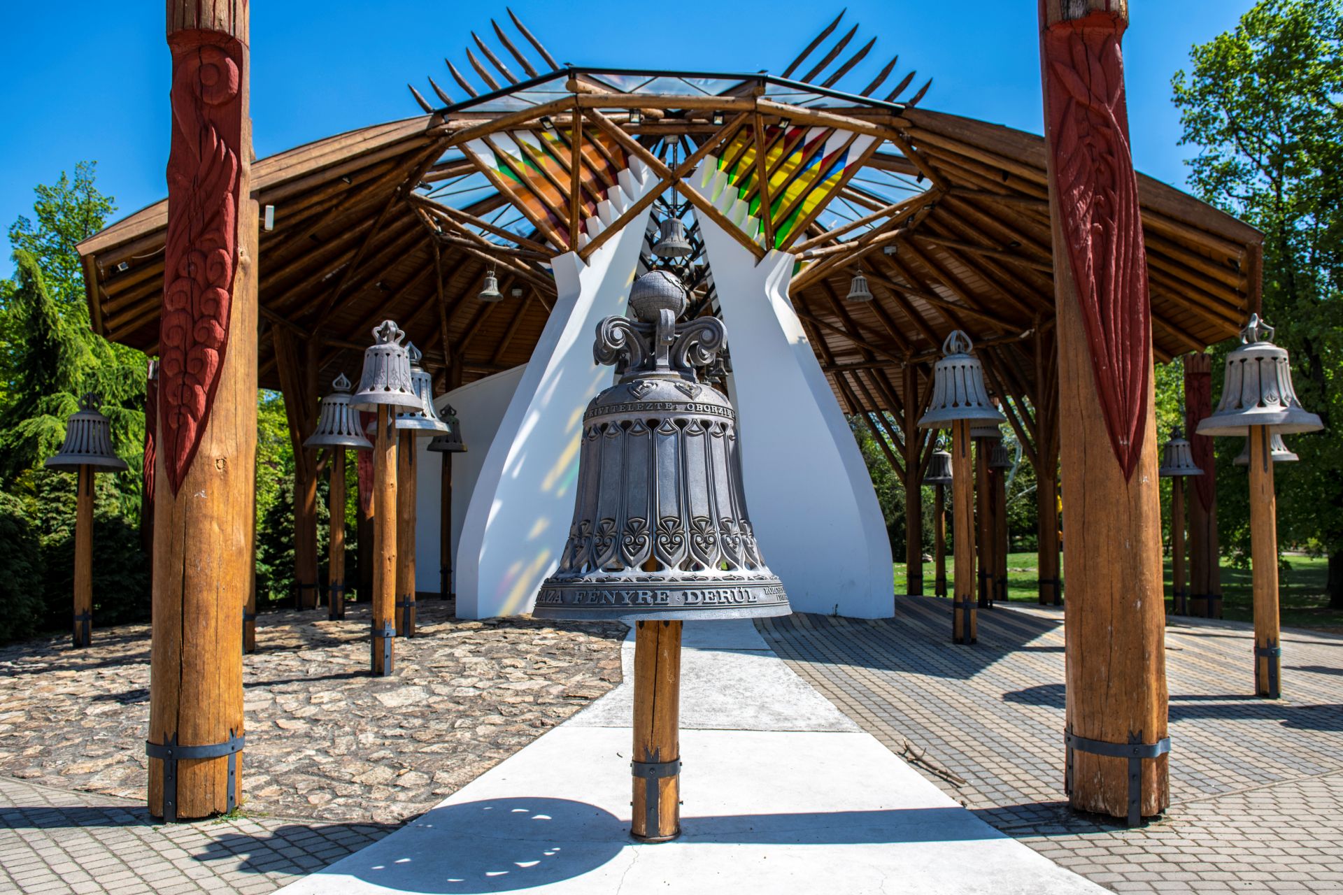 Haranghaz_SzentIstvanPark_Hajduszoboszlo Harangház, Szent István Park Hajdúszoboszló